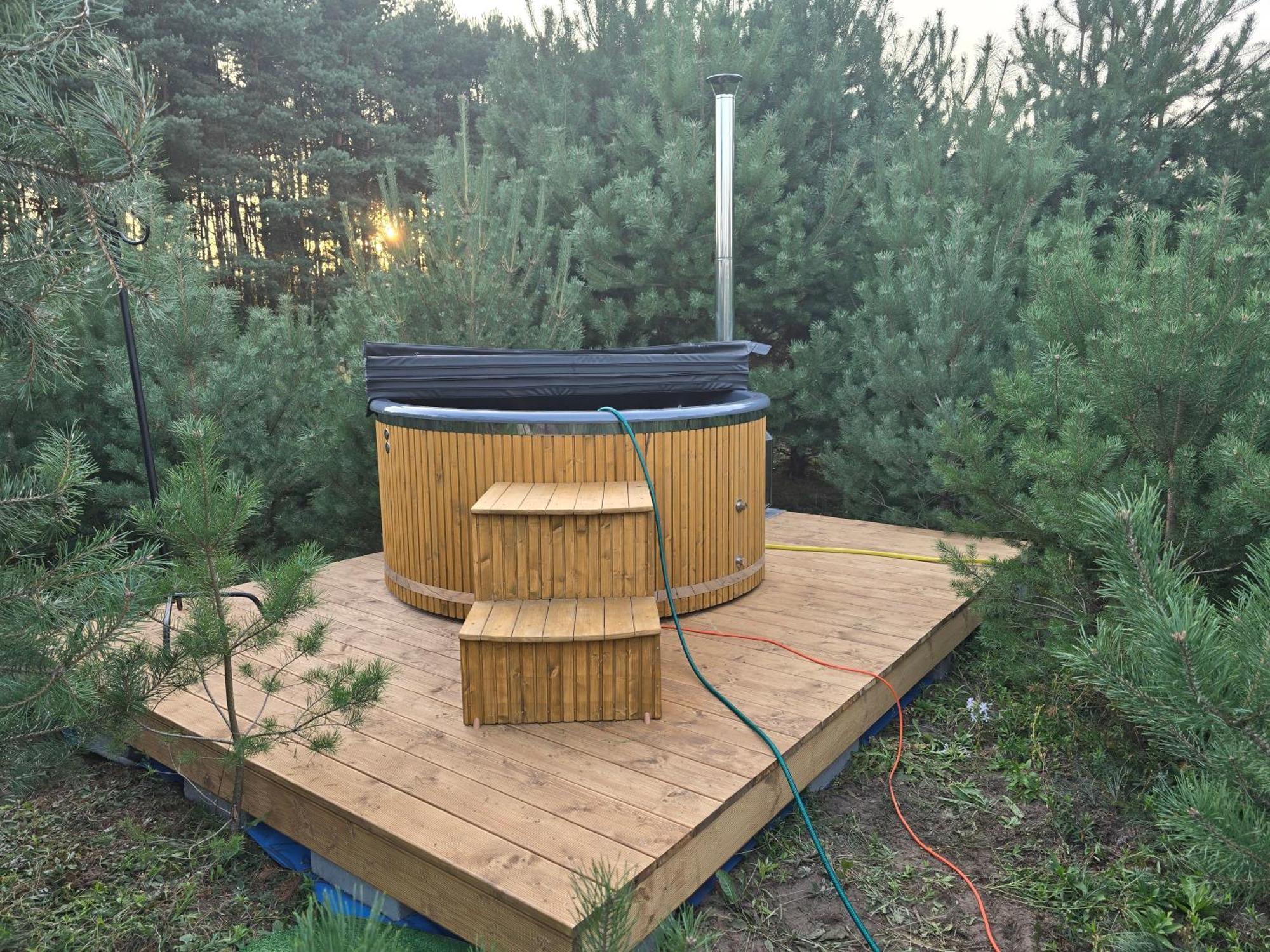 Oaza Swiety Spokoj - Domek Z Balia I Jacuzzi Rzasnik Buitenkant foto